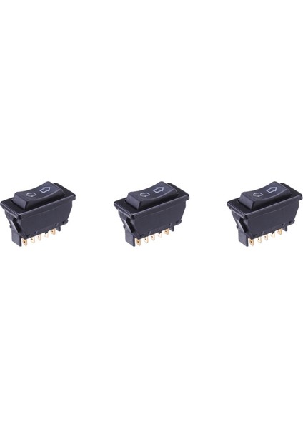 3x Evrensel Elektrikli Pencere Anahtarı Düğmesi 5 Pin 20A 12VDC Otomobil Kamyonu Aracı Için (Yurt Dışından)