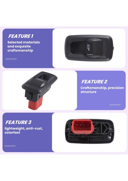 Güç Penceresi Kontrol Anahtarı 8A6T14529AA 8A6T-14529-AA Ford Fıesta Vı 1 25 1 4 1 6 2008-2013 Araç Aksesuarları (Yurt Dışından) fırsatları