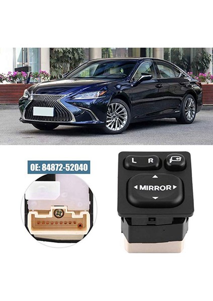 2x 9 Pin Araç Dış Plastik Arka Görünüm Ayna Güç Anahtarı Düğmesi Kontrolü 84872-52040 84870-0P010 Toyota Için Camry Rav4 (Yurt Dışından) indirimleri