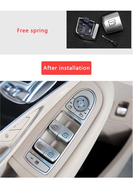 2 Pcs Araç Iç Pencere Cam Kaldırıcı Düğme Anahtarı Mercedes Benz C Sınıfı W205 C180 C200 C260 C300 C63 W204 2 &amp 4 (Yurt Dışından) modelleri