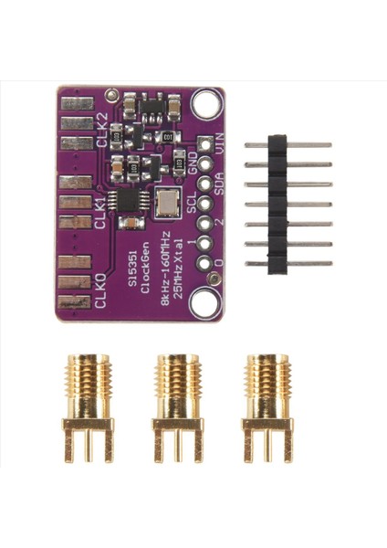 SI5351A I2C 25MHZ Saat Jeneratör Breakout Tahtası Arduino D9I2 Için 8khz Ila 160MHZ (Yurt Dışından) modelleri