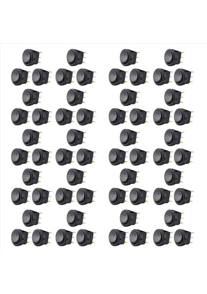 60PC 12V 20A Rocker Toggle LED Switch Blue Light Spst Boots Için Açık Kontrol Araçlar Rackıng Arars 12 Volt&#39 Luk Bir Güç Kullanıyor (Yurt Dışından)