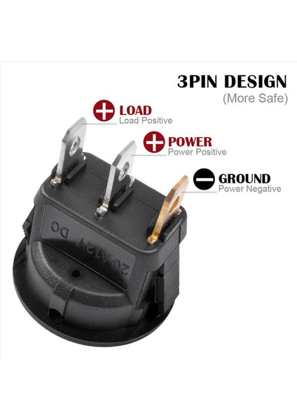 60PC 12V 20A Rocker Toggle LED Switch Blue Light Spst Boots Için Açık Kontrol Araçlar Rackıng Arars 12 Volt&#39 Luk Bir Güç Kullanıyor (Yurt Dışından) indirimleri