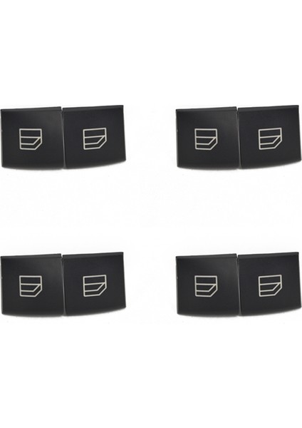 4x Mercedes-Benz C-Serisi E-Sınıf Pencere Anahtarı Düğmesi Kapak W204 S204 W212 S212 A207 C207 (Yurt Dışından)