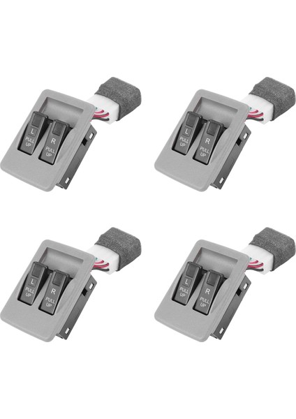 4x Araç Sol Ön Enerji Penceresi Anahtarı Güç Penceresi Anahtarı Kia Pride KK12B-66-350 KK12B-66-370 Için Araç Aksesuarları (Yurt Dışından)