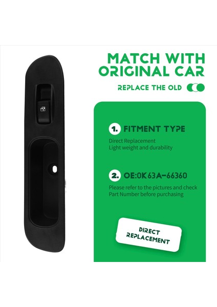 0K63A-66360 Araba Penceresi Regülatörü Kia Bongo Sınır K2700 K4000S 1999-2004 0K63A66360 (Yurt Dışından) indirimleri