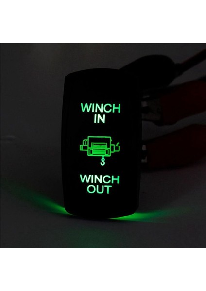 5x 7pin Lazer Anlık Rocker Anahtarı Vinç Vinçinde 12V On-On-On-On LED Açık Yeşil (Yurt Dışından) indirimleri