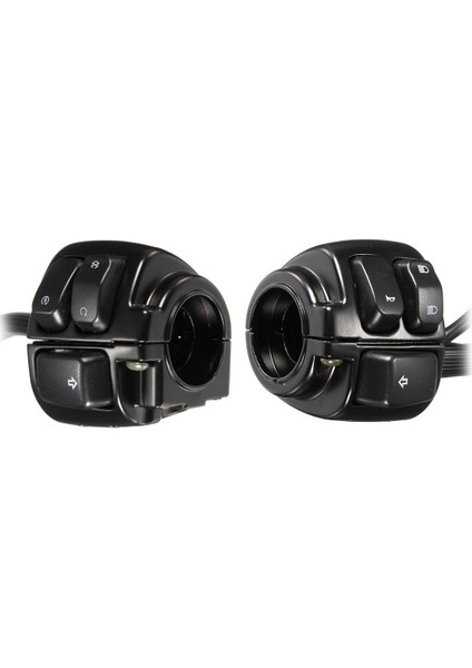 Harley Için 1 Çift Motosiklet Gideri Kontrol Lambaları (25MM) Kablo Demeti ile (Yurt Dışından)