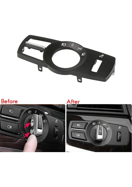 1pcs Araba Far Anahtarı Paneli Bmw Için 5/7 Serisi X3 X4 F01 F02 F03 F10 F18 F07 F06 F25 F26 2008-2017 B (Yurt Dışından) modelleri