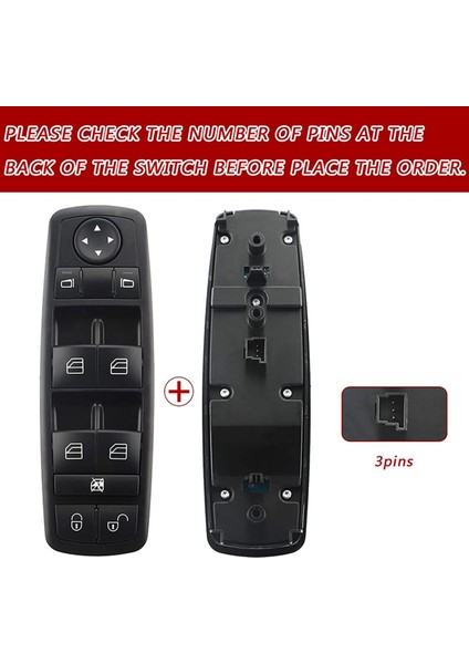 A1698206610 Mercedes-Benz Için Power Master Pencere Anahtarı A B Gl M R Sınıfı W245 W169 A150 B200 X164 2004-2012 (Yurt Dışından) indirimleri