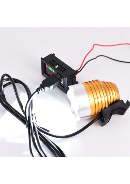 2x 12V Dijital Voltmetre Voltaj Pil Paneli Ölçer Araç Motosiklet USB 5V 2A Çıkışı (Yurt Dışından) modelleri