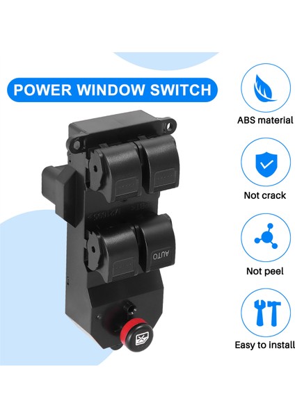 Honda Civic 2001-2005 Crv 2002-2005 Için 35750-S5A-A02ZA Güç Penceresi Anahtarı (Yurt Dışından)