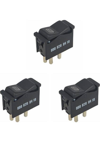 Mercedes Için 3x 6 Pim Benz W123 190D 190E 240 Elektrikli Pencere Anahtarı Kapı Panelleri 0008208410 0028203610KZ (Yurt Dışından)