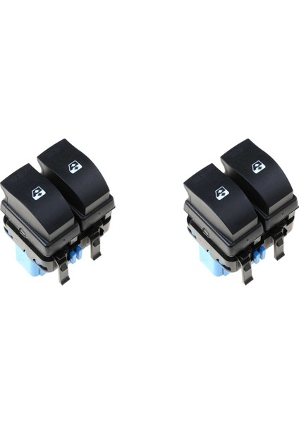 2x Yeni Sürücü Güç Penceresi Anahtarı 8200107772 Renault Scenic 2 Megane 2 (Yurt Dışından)