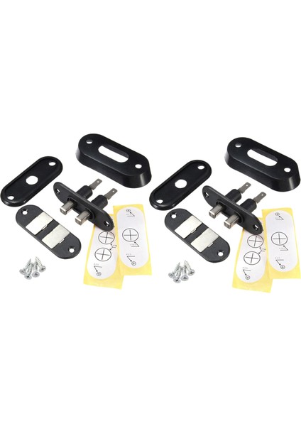 T4 Ford Için Araba Van Alarm Merkezi Kilitleme Için 2x Siyah Sürgülü Kapı Iletişim Anahtarı (Yurt Dışından)