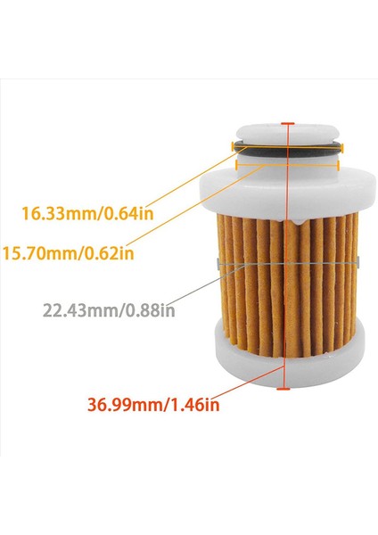 6pcs 6D8-WS24A-00 Yamaha F50-F115 Dışiş Motoru Için Yakıt Filtresi 40-115HP 30HP-115HP 4 Vuruşlu Filtre 6D8-24563-00-00 (Yurt Dışından) indirimleri