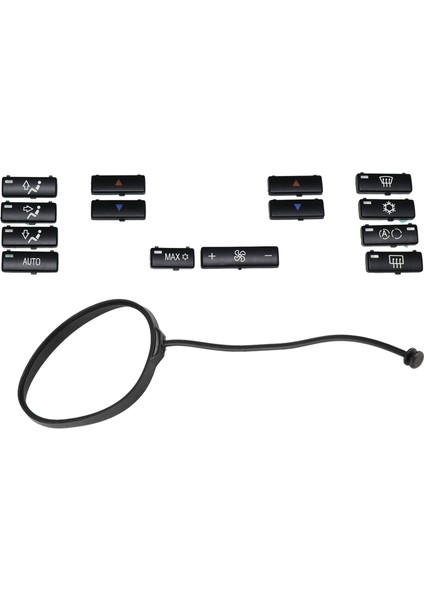 14 Düğme Anahtar Kapağı Araç Klima A / C Kontrol Paneli Anahtar Düğmesi Anahtar Kapak Araç Aracı Yakıt Deposu Kapak Hattı (Yurt Dışından)