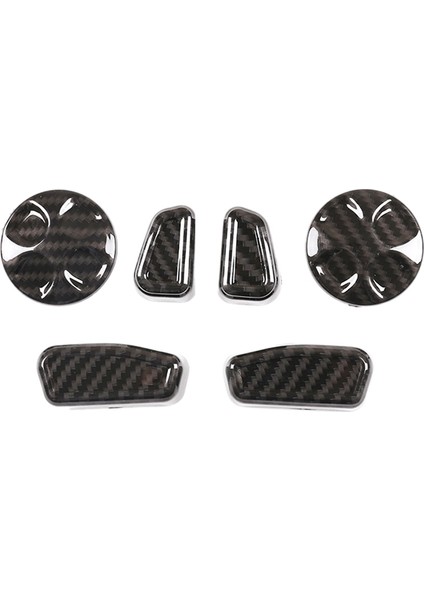 6pcs Abs Koltuk Ayar Düğmesi Kapak Alfa Için Romeo Giulia Stelvio 2017 2018 2019 2020 Otomatik Aksesuarlar (Yurt Dışından)