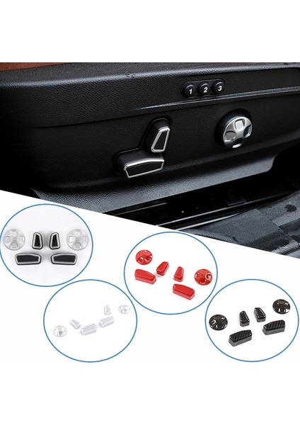 6pcs Abs Koltuk Ayar Düğmesi Kapak Alfa Için Romeo Giulia Stelvio 2017 2018 2019 2020 Otomatik Aksesuarlar (Yurt Dışından) fırsatları