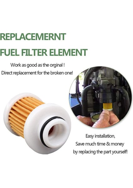 4pcs 6D8-WS24A-00 Yamaha F50-F115 Dışiş Motoru Için Yakıt Filtresi 40-115HP 30HP-115HP 4-Stroklu Filtre 6D8-24563-00-00 (Yurt Dışından) fırsatları