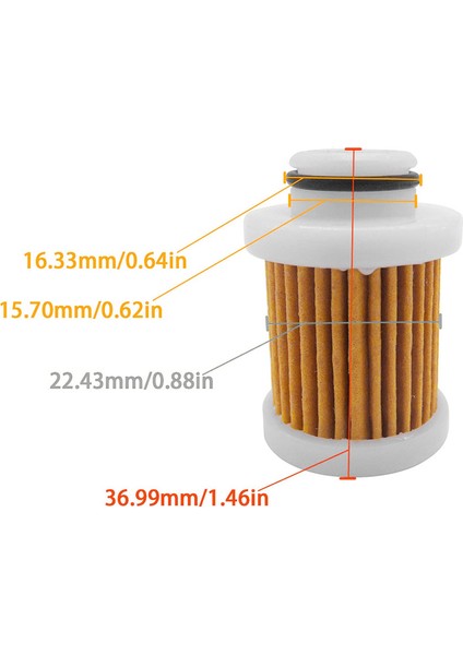 4pcs 6D8-WS24A-00 Yamaha F50-F115 Dışiş Motoru Için Yakıt Filtresi 40-115HP 30HP-115HP 4-Stroklu Filtre 6D8-24563-00-00 (Yurt Dışından) indirimleri