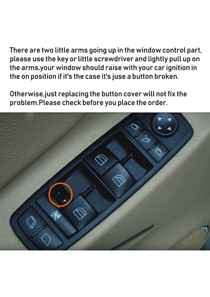 Mercedes-Benz ml Gl R Sınıfı W164 X164 W251 Power Penceresi Anahtarı Onarım Düğmesi (Yurt Dışından) modelleri