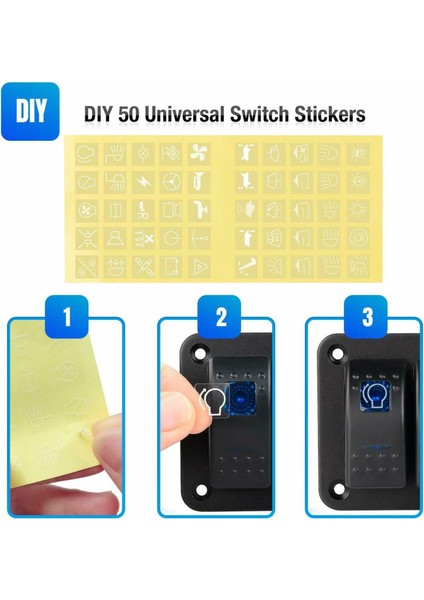 3 Çete Alüminyum Panel Geçiş Çizgisi 5 Pim Açık/kapalı Otomotiv Araba Deniz Teknesi Için Ön Kablolu Rocker Anahtarı (Yurt Dışından) indirimleri