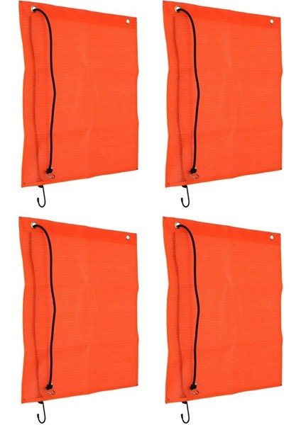 4pcs 18X18 Inç Örgü Güvenlik Bayrakları Turuncu Uyarı Bayrağı Bungee Güvenlik Bayrağı Iyi Görünürlük Hava Geçirmez Bayrak Gromets ile (Yurt Dışından) modelleri
