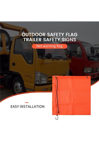 4pcs 18X18 Inç Örgü Güvenlik Bayrakları Turuncu Uyarı Bayrağı Bungee Güvenlik Bayrağı Iyi Görünürlük Hava Geçirmez Bayrak Gromets ile (Yurt Dışından) indirimleri