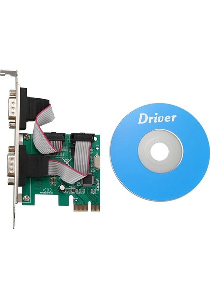 5x Pcı-E Pcı Express Çift Seri Db9 RS232 2 Bağlantı Noktası Denetleyici Adaptör Kartı Yeşil (Yurt Dışından) fırsatları