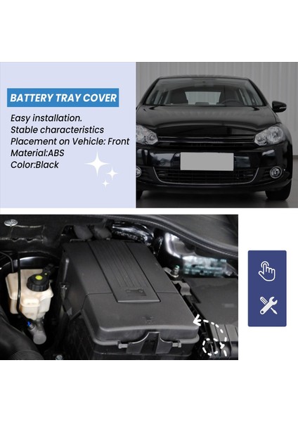 Audi A3 Q3 Jetta Golf Mk5 Mk6 Için Pil Tepsi Kapak Kapağı Passat B6 Koltuk Skoda (Yurt Dışından) indirimleri