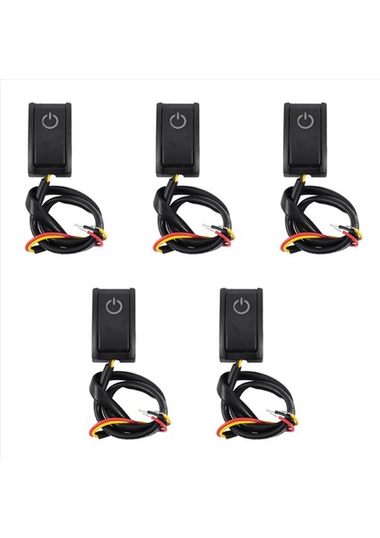 5x Jtron Araba Düğmesi Anahtarı Dıy Anahtar Macun Türü Kapalı/açık Araba Okuma Lambası/turn Işıkları Küçük Işık Dc 12V/200MA (Yurt Dışından)