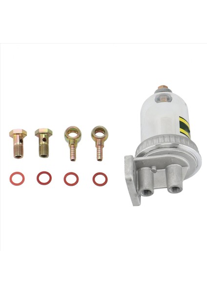 2x CA141 Kaba Filtre Yakıt Suyu Ayrılma Çöpçü Kupası Tahliye Retrofit Yakıt Filtresi 8mm Konektörlü (Yurt Dışından) fiyatları