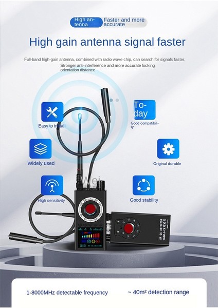 K19 Kablosuz Sinyal Dedektörü Kamera Bulucu Gps Izleyici Dedektörü Anti-Konum Tarama Cihazı Önleyici Önleyici Cihazlar Bulucu (Yurt Dışından) modelleri
