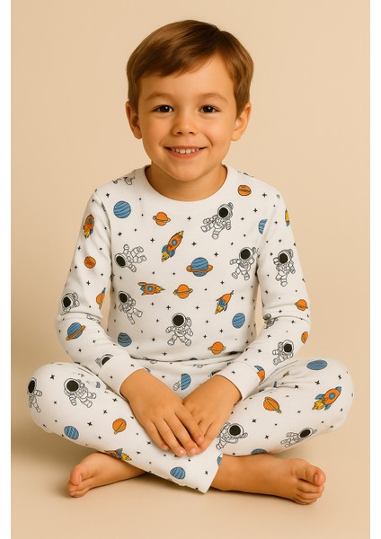 Çocuk Uzay Baskılı Pijama Takımı fiyatları
