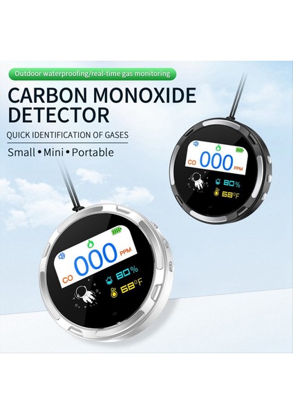 Karbon Monoksit Dedektörü Ev Hava Si Monitörü Taşınabilir Karbon Monoksit Dedektörü Beyaz (Yurt Dışından) fiyatları