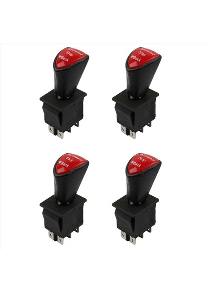 4x Forward Stop Geri Dpdt 6pin Mandal Slayt Rocker Switch KCD4-604-6P Araç Anahtarı (Yurt Dışından)