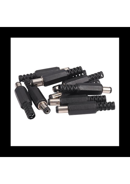 40PCS 5 5x2 1mm Erkek Lehim Dc Namlu Uç Fiş Dc Dc Güç Kaynağı Için Düz Konnektörler LED Işıklar Siyah Anahtar (Yurt Dışından) fiyatları