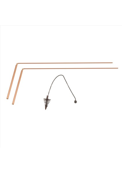 2pcs Bakır Dowsing Çubukları Manevi Divine Çubuklar Esnek Bakır Çubuk Dowsing Ruh Çubukları Sarkaçlı Kolye (Yurt Dışından)