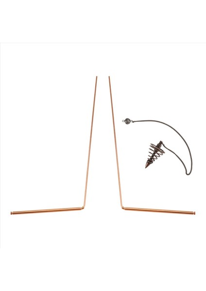 2pcs Bakır Dowsing Çubukları Manevi Divine Çubuklar Esnek Bakır Çubuk Dowsing Ruh Çubukları Sarkaçlı Kolye (Yurt Dışından) modelleri