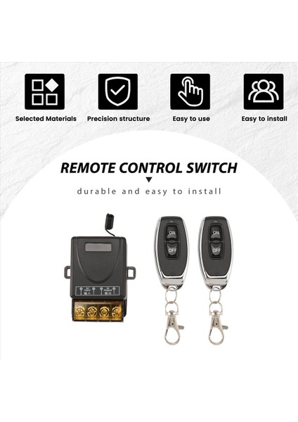 Dıy Kablosuz 433MHZ Evrensel Uzaktan Kumanda Anahtarı 12V-48V Güçlü Röle Alıcı Modülü Araba Su Pompası Için (Yurt Dışından) modelleri