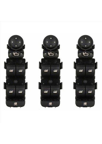 3x Araç Anahtarları Sol Ön Kapı Cam Kaldırıcı Anahtarı Güç Penceresi Anahtarı 6554HQ ET100730140 Citroen C5 I ve Iı C8 Için (Yurt Dışından)