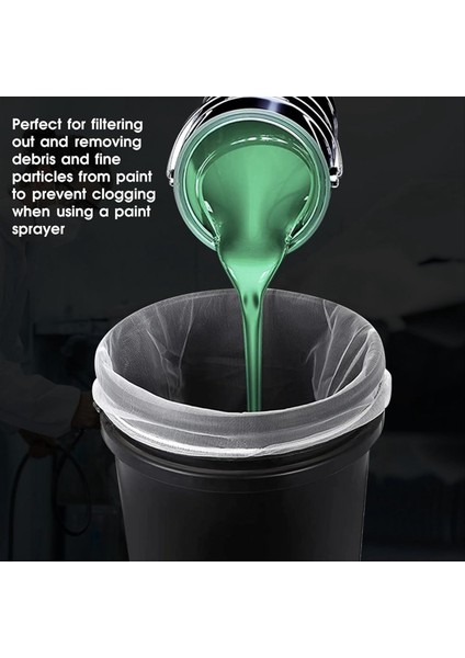 10 Adet Boya Süzgeci Torbası 1 Galon Boya Filtresi Elastik Çizim Beyaz Ince Örgü Üst Açık Naylon Örgü Filtresi (Yurt Dışından) fırsatları