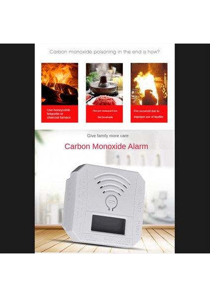 2x Mini Karbon Monoksit Detektörü Dijital Ekran ve Ev Için Ses Alarmlı Co Monoksit Alarm Detektörü Ofis (Yurt Dışından) fırsatları