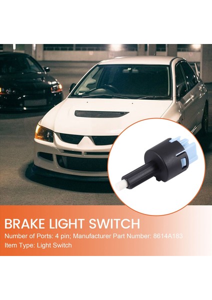Araba Freni Durdur Işık Lamba Switch Mitsubishi Lancer Montero Diamante Outlander 8614A183 (Yurt Dışından) fırsatları