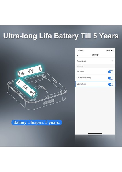 Moes Tuya Zigbee Co Dedektörü Alarm Gaz Sızıntısı Karbon Monoksit Dedektörü Kablosuz Ev Gaz Siren Alarm Sensörü Akıllı Güvenlik Evi (Yurt Dışından) fırsatları