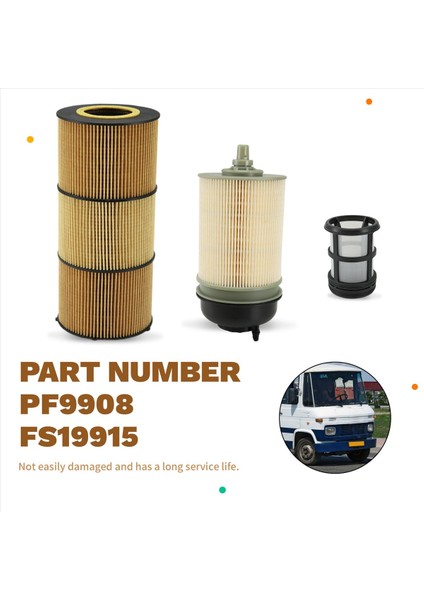 Donaldson Detroit Dizels Freightliner Için Conta ile Kamyon Motoru Yağı Yakıt Filtresi LF17511 PF9908 (Yurt Dışından) indirimleri