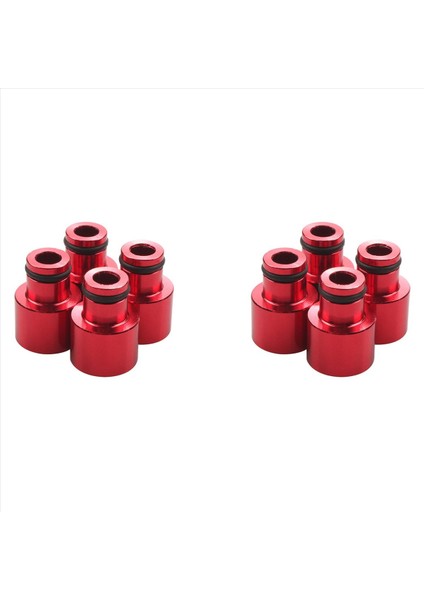 8 Adet Yakıt Enjektör Adaptörleri Şapka Yakıt Nozul Aralayıcıları Genişleticiler B16 B18 D16Z D16Y Için Araba Üst Kapak Aksesuarları (Yurt Dışından)
