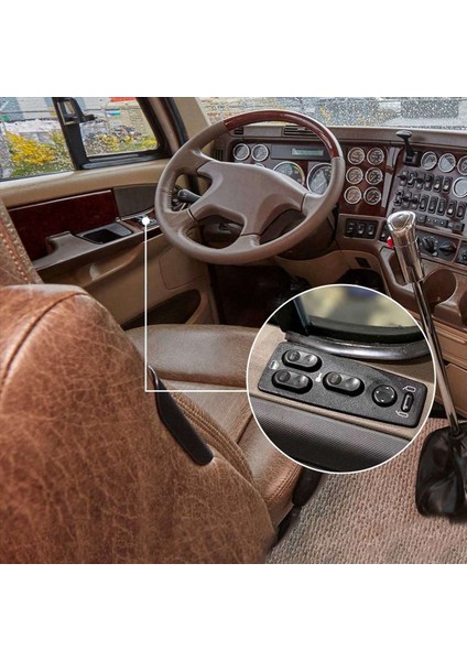 3x Ağır Hizmet Pencere Anahtarı Ön Sürücü Freightliner Cascadia Için Yolcu Yüzü 07-18 901-5203 12862662 DTL12862662 (Yurt Dışından) fırsatları