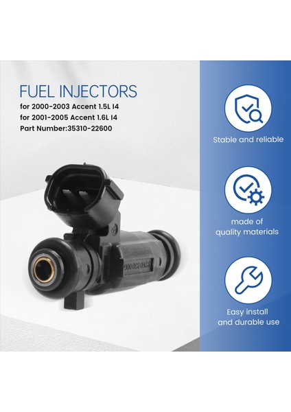 4pcs Yakıt Enjektörleri 35310-22600 Hyundai Aksanı 00-05 1 5l 1 6l I4 (Yurt Dışından) modelleri